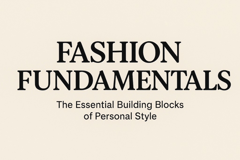 Fashion Fundamentals: